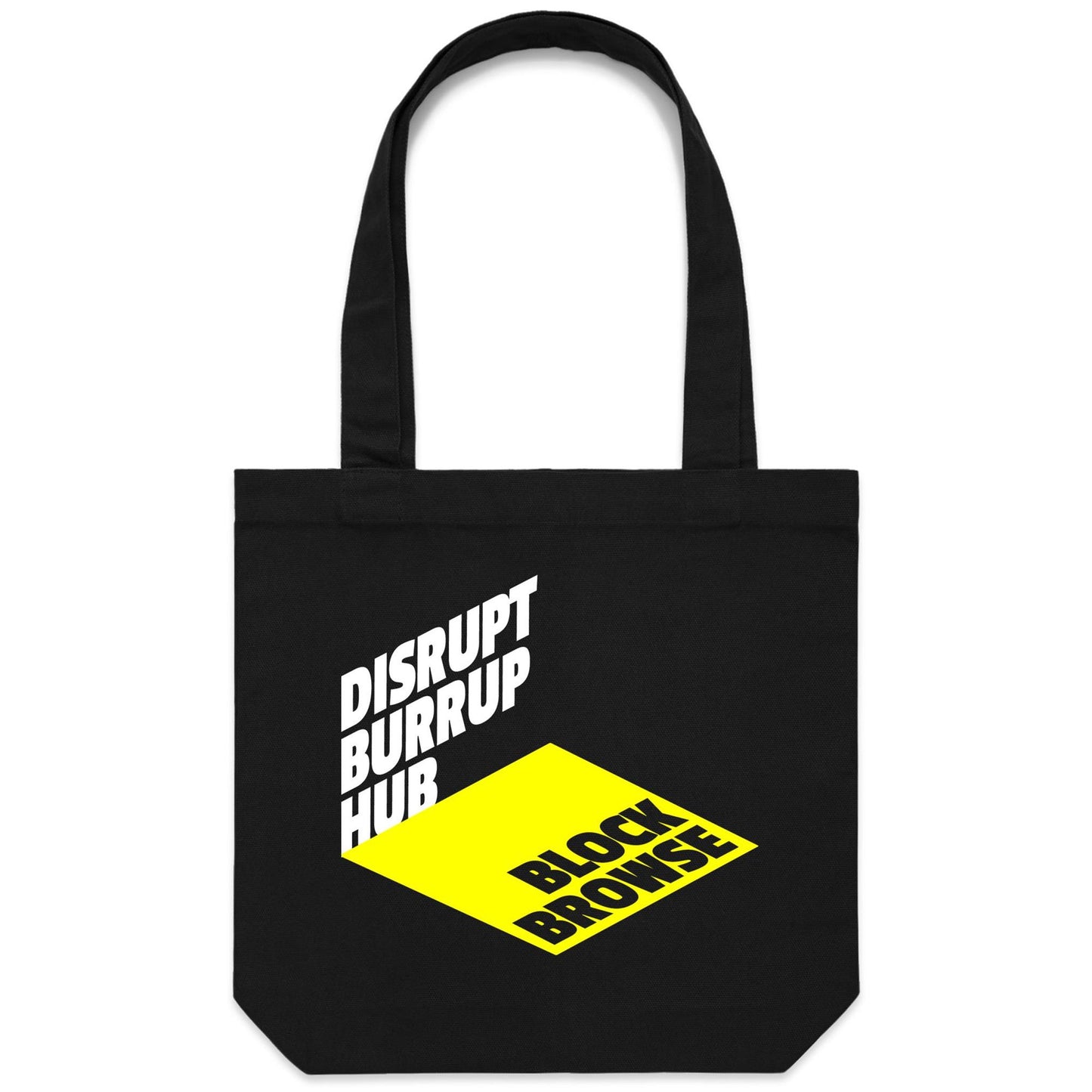 DBH Block Browse canvas tote bag
